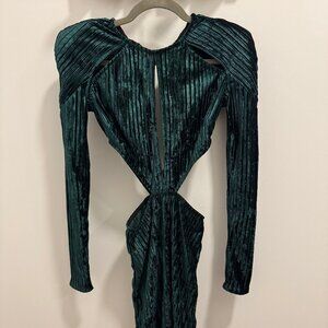 Michael Costello Green Mini Dress